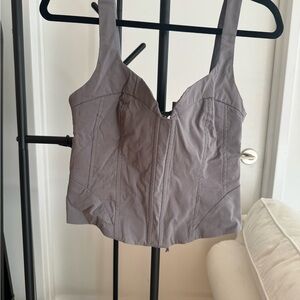 La Hearts Charcoal Sleeveless Top